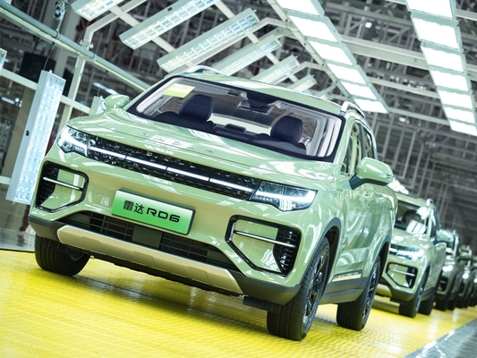 Geely RD6 Pickup eléctrico puro 4 puertas 5 asientos estructura de la carrocería Sistema ABS incluido