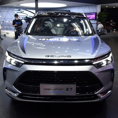 124KW Potencia total del motor Baic Beijing X7 PHEV Enchufe en SUV híbrido Coche con conducción izquierda
