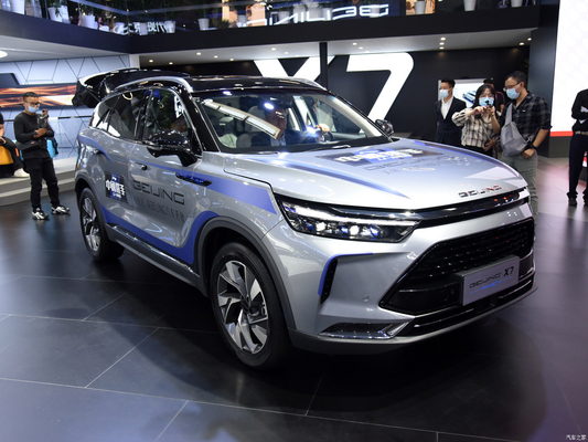 124KW Potencia total del motor Baic Beijing X7 PHEV Enchufe en SUV híbrido Coche con conducción izquierda