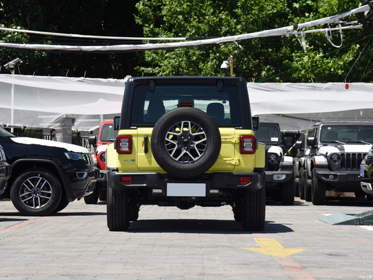 2022 Jeep Wrangler 4-puertas 2.0T 4XE Sahara híbrido enchufable fluorescente amarillo edición limitada