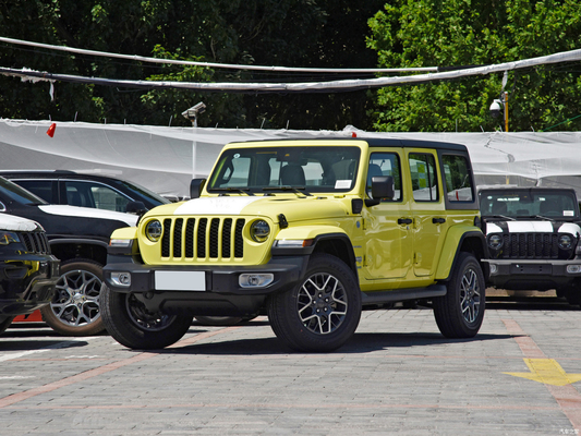 2022 Jeep Wrangler 4-puertas 2.0T 4XE Sahara híbrido enchufable fluorescente amarillo edición limitada