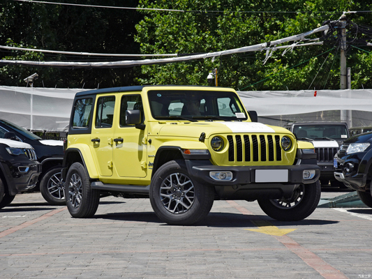 2022 Jeep Wrangler 4-puertas 2.0T 4XE Sahara híbrido enchufable fluorescente amarillo edición limitada