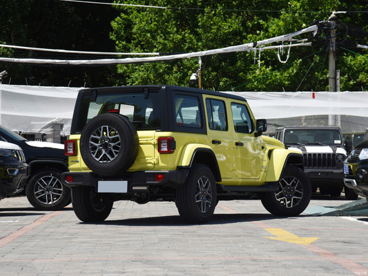 2022 Jeep Wrangler 4-puertas 2.0T 4XE Sahara híbrido enchufable fluorescente amarillo edición limitada