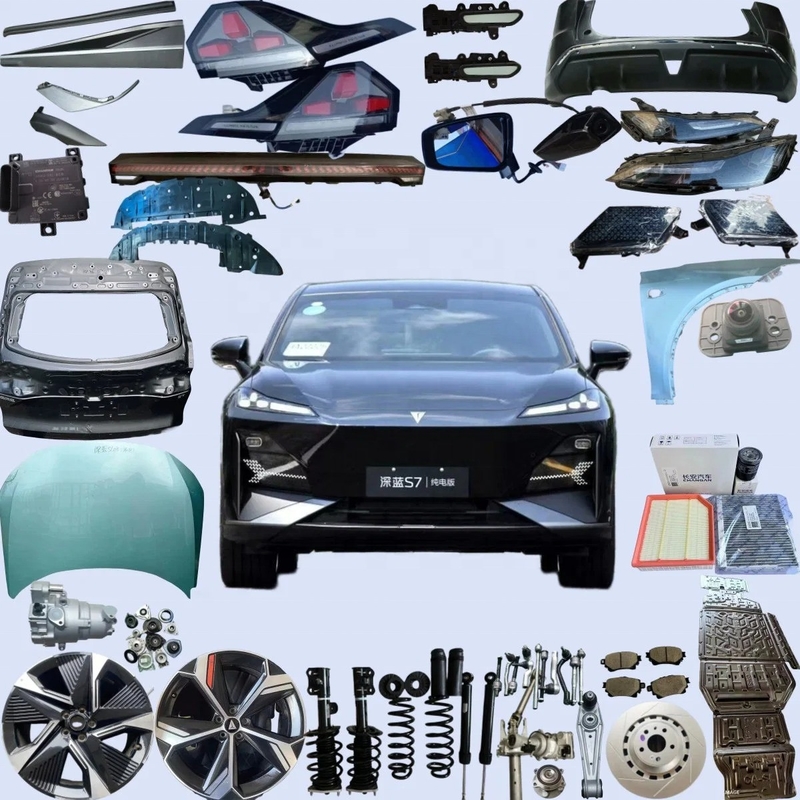 Accesorios para automóviles para Deepal/Shenlan S7 Spoiler Puerta de luz filtro de aceite Kit de cuerpo parachoques