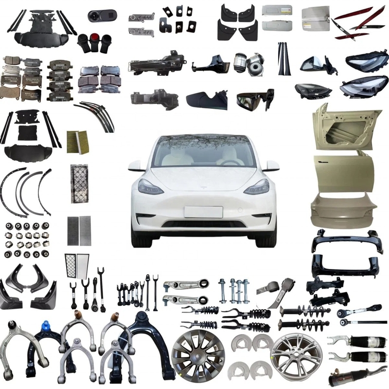 Partes de repuesto de automóviles para Tesla Modelo Y Modelo 3 2023 Airbag parachoques traseros llantas de aleación Puertas