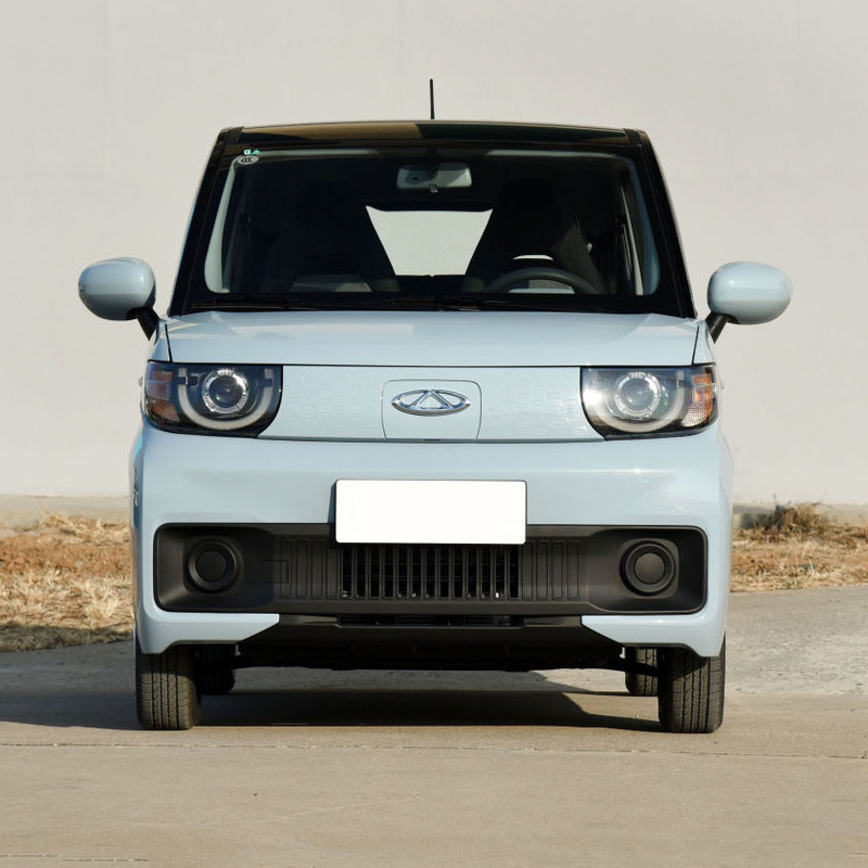Chery QQ Ice Cream EV Mini Car eléctrico de 3 puertas 4 asientos Velocidad máxima de 100 KM/h para adultos