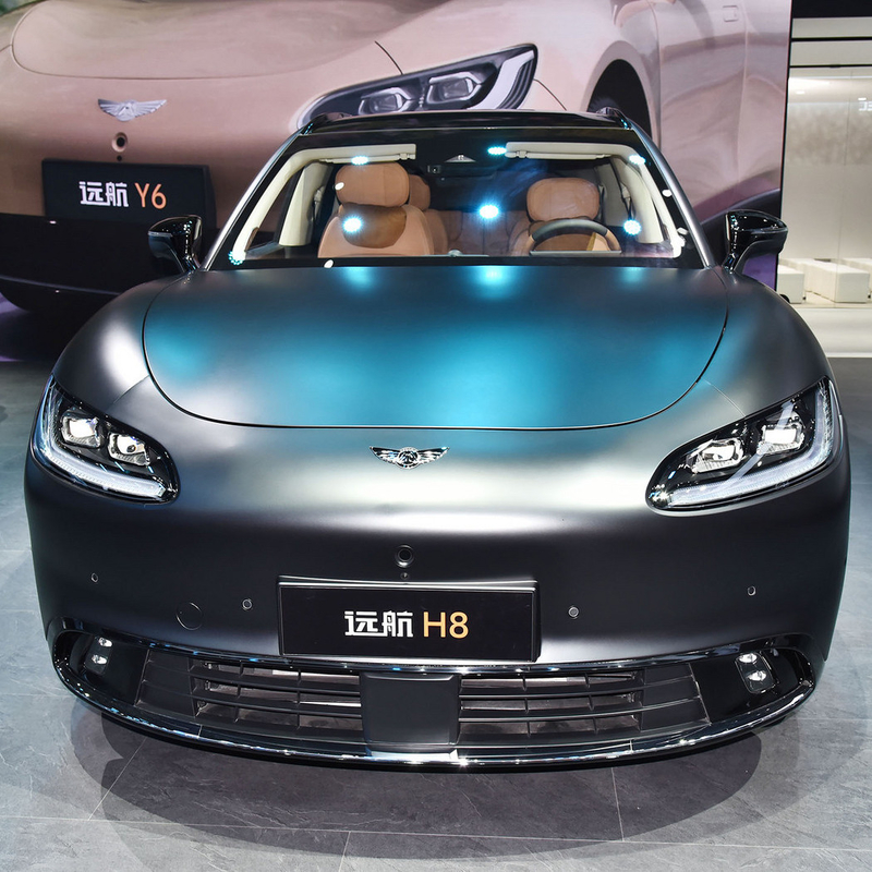 Velocidad máxima 210KM/h Rango de crucero eléctrico puro 950km SUV de 5 puertas y 6 asientos Yuanhang H8 2023